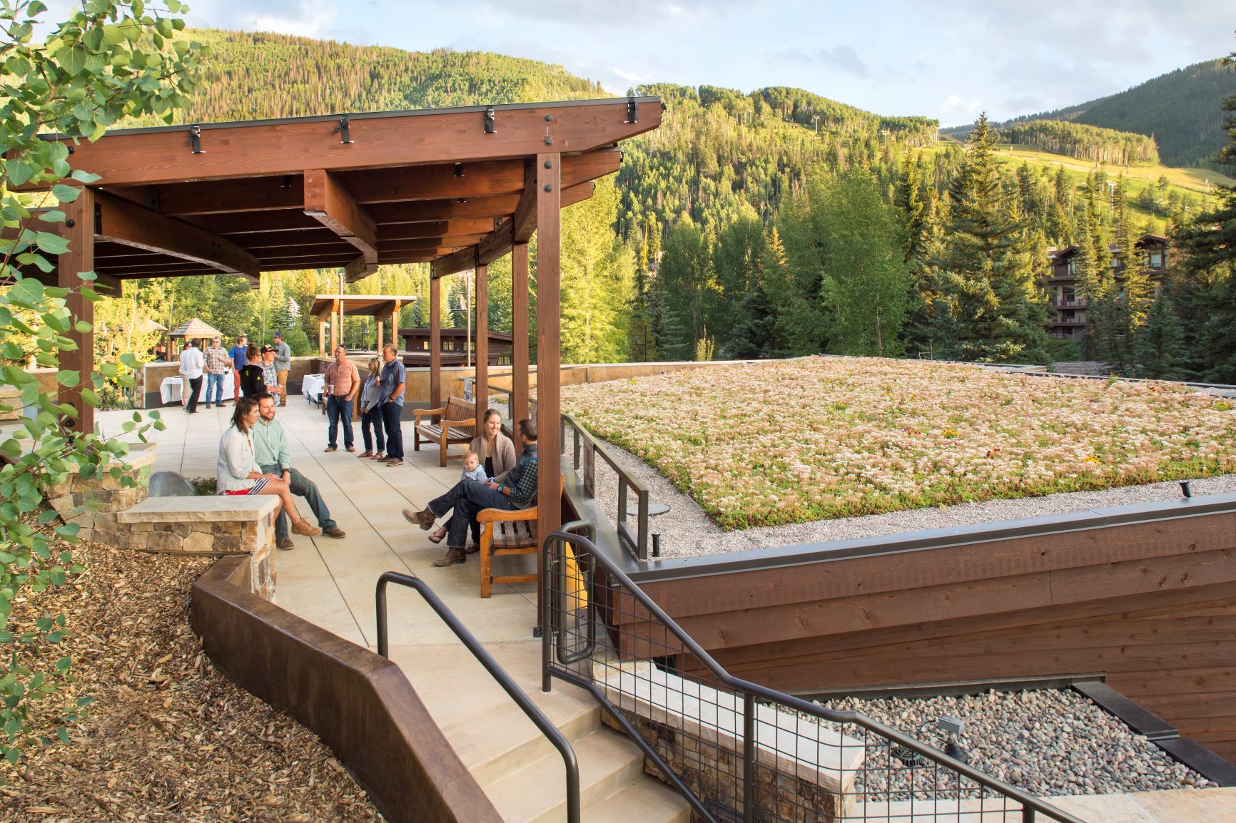 Rooftop Terrace and Green Roof at Betty Ford Alpine Gardens