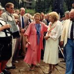 Betty Ford and others at the opening ceremony for the Betty Ford Alpine Gardens