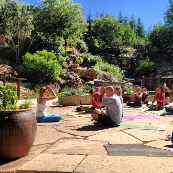 Yoga in the Betty Ford Alpine Gardens