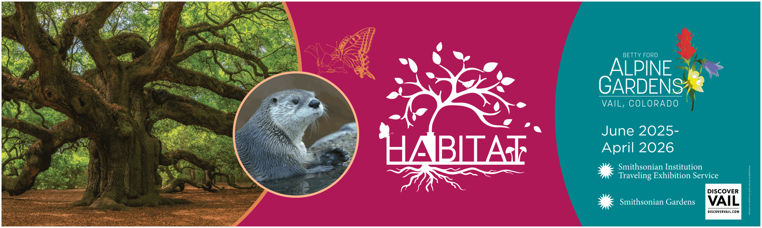 tree, otter, habitat logo